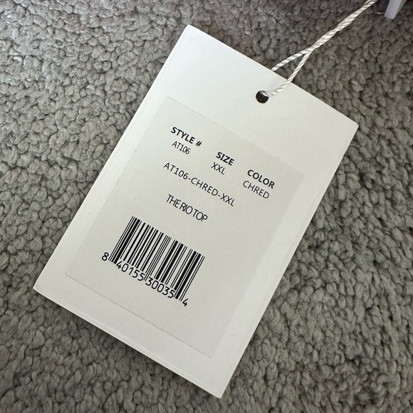 Andie Swim The Rio Top in Cherry Red Size XXL Sustainable Bikini Plus Size - Picture 4 of 7